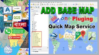 Add Base map In QGIS  OSM map  Google Map in QGIS  Background maps in QGIS [upl. by Nnayhs]