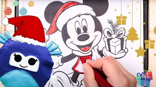 Come Disegnare e Colorare TOPOLINO BABBO NATALE  Disegni da scaricare gratis per bambini [upl. by Ahsiyt803]