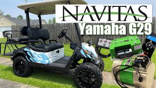 Yamaha G29 Golf Cart Navitas 4kw 600A AC Conversion Kit Install  Plum Quick Motors [upl. by Latrice813]