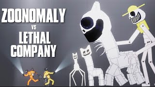 Lethal Company vs Zoonomaly  How long they can survive in Zoonomaly [upl. by Romito531]