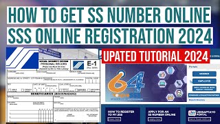 How to Get SS Number Online  SSS Online Registration [upl. by Siger]