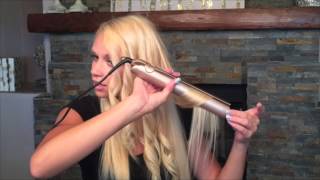 Curling long hair with the TYME Iron [upl. by Sagerman]