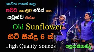 Sunflower 6 Hit Songs  Live in Sapugaskanda  Re Created Quality Sounds [upl. by Winnah]