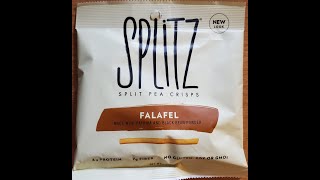 Splitz NonGMO Split Pea Falafel Crisps Review [upl. by Dulla]