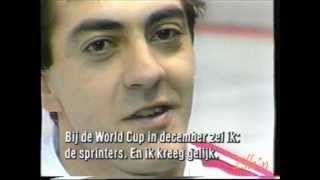 Winter Olympic Games Calgary 1988  1500 m interview Gaétan Boucher [upl. by Yesac]