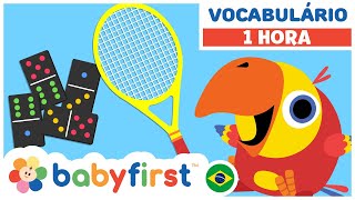 Desenhos Educativos  LARRY O PASSARINHO E OS OVOS COLORIDOS  aprender jogos  BabyFirst Brasil [upl. by Etteb]