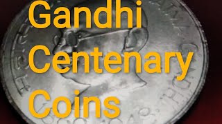 Mahatma Gandhi centenary coins Gandhi centenary coins silver coin rare coin Gandhi Silver coin India [upl. by Nillad]