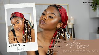 Soft Dewy  Natural Makeup for Brown Skin oily skin friendly [upl. by Desta]