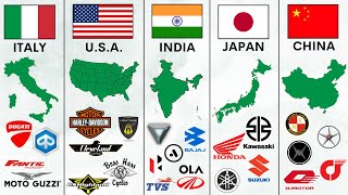 All Motorcycle Brands by Countries [upl. by Stephenson169]