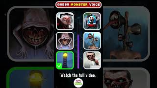 Can you guess the Monsters voice correctly Which Monsters voice is the scariest  Eat Monsters [upl. by Aramaj72]