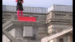 LADY IN PINK AT 4TH PLINTH TRAFALGAR SQUARE [upl. by Yenahc]