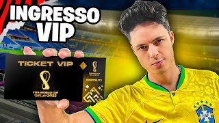 FUI NO JOGO DO BRASIL COM INGRESSO VIP BRASIL X SUÍÇA COPA DO MUNDO [upl. by Egroeg]