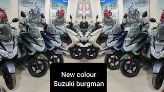 2024 New colour 👌👌 Suzuki burgman 125cc E20 BS7 OBD2  All model  Full Details  new features [upl. by Onabru]