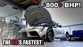 UKS FASTEST A90 SUPRA HITS THE DYNO SAVAGE [upl. by Maclay837]