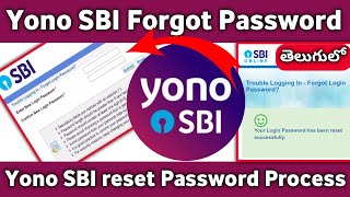 How to FORGOT RESET PASSWORD in YONO SBI TELUGU How to Change Yono SBI Password [upl. by Annig]