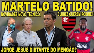 GALLARDO BATE O MARTELO E NÃO VEM PARA O FLAMENGO JORGE JESUS DISTANTE DO MENGÃO SAÍDA DE RODINEI [upl. by Mallissa]