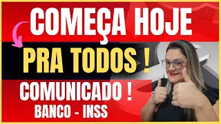 🔴 COMEÇA HOJE PRA TODOS   COMUNICADO BANCO e INSS   ANIELI EXPLICA [upl. by Nnylekoorb611]