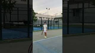 🎾 Tratando de mejorar mi Saque 😱 Jugada de Tenis en Español shorts [upl. by Hansel750]