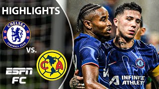 NKUNKU SCORES 🙌 Chelsea vs Club America  Highlights  ESPN FC [upl. by Rozek628]