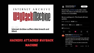 Hackers EXPOSED in Wayback Machine Breach hacker waybackmachine telugu [upl. by Pillihpnhoj]