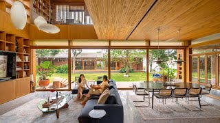 Inside An Architect’s Mid Century Modern Home Inspired By Frank Lloyd Wright  Jakarta Indonesia [upl. by Snook]