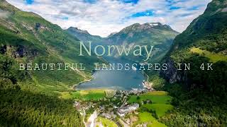 Norway in 4K  Relaxing Nature Video with Music norway [upl. by Ahsinak]