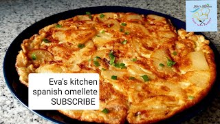 how to make spanish omellette cookpotatoeseggsonionsblackpeppersalthomemade [upl. by Auqeenwahs]