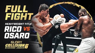 RICOS RETURN TO GLORY Rico Verhoeven vs Tariq Osaro Heavyweight Title Bout  Full Fight [upl. by Auqenehs]