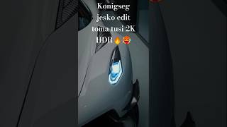 Konigseg jesko edit 2K HDR 🔥🔥😌konigsegg caredits4k [upl. by Rasia]