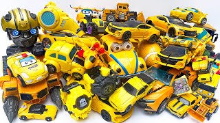 Bumblebee Yellow Car Transformers JCB TOY Excavator truck crane ampboat Robot Transfiguration animal [upl. by Enneicul]