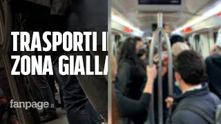 Roma torna la zona gialla viaggio sui mezzi pubblici nel primo giorno di riaperture [upl. by Monica]