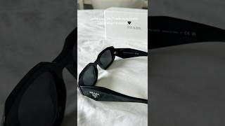 unboxing my prada sunglasses🖤 prada pradasunglasses pradasunglasses17WS selfridges [upl. by Aifas]