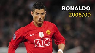 Cristiano Ronaldo 200809  Best Skills amp Goals [upl. by Akiam942]