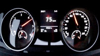 Volkswagen Golf 7 VII 2013 16 TDI acceleration 0  100 kmh 105 bhp [upl. by Gwendolen]