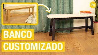 Cómo decorar un banco de madera · Handfie DIY [upl. by Kuehn833]