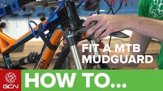 How To Fit A Mountain Bike Mudguard  Fit An SKS Shockboard [upl. by Nyrad]