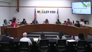 McAllen ISD Special Board Meeting December 11 2023 [upl. by Annoyt]