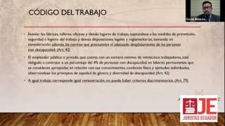 Dr David Albornoz  Derechos Laborales de Personas con Discapacidad [upl. by Okuy299]