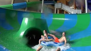 Supercrater Water Slide at Aqualand Moravia [upl. by Ahsitan]