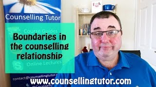 Boundaries in The Counselling Relationship [upl. by Tam]