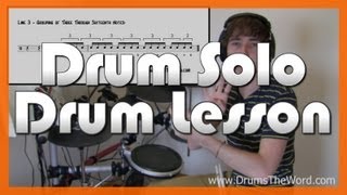 ★ Rope Foo Fighters ★ Drum Lesson  How To Play Drum Solo Taylor Hawkins [upl. by Jay160]