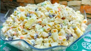 THE BEST AND CREAMY CHICKEN MACARONI SALAD [upl. by Dahs]