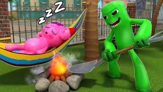 Rainbow Friends 2 But PINK Sleep EVERYWHERE  Cartoon Animation [upl. by Anneh]