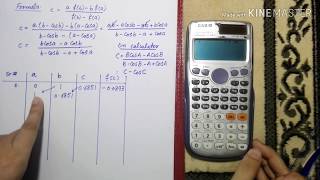 Secant method by using CASIO fx99IES PLUS calculator in UrduHindi [upl. by Jorey]