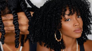 THE PERFECT TWIST OUT on Natural Hair  Slim Reshae [upl. by Rowley]