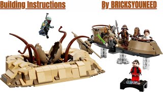 LEGO Star Wars 75396 Desert Skiff amp Sarlacc Pit Building Instructions [upl. by Ttihw]