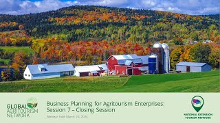 Business Planning for Agritourism Enterprises – Closing Session [upl. by Steffen806]