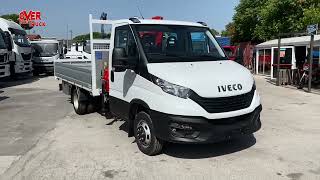 IVECO DAILY 35 C 16 NUOVO GRU PALFINGER 3400 [upl. by Neetsirk]