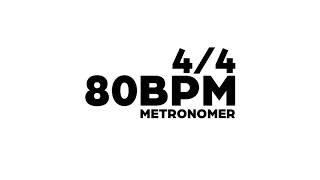 80 BPM Metronome [upl. by Igal613]