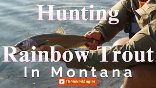 Hunting for Rainbow Trout in Montana  A Lesson Learned  Lake Fishing  Day 2  Montana [upl. by Ennaitsirk]